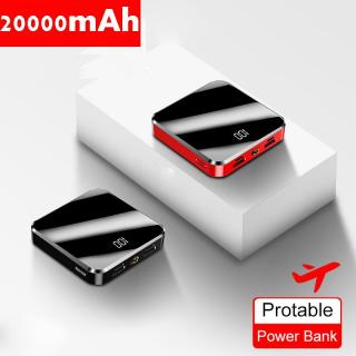 20000mAh Portable Mini Power Bank Mirror Screen LED Display Powerbank_1